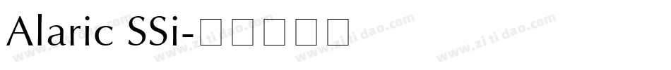 Alaric SSi字体转换